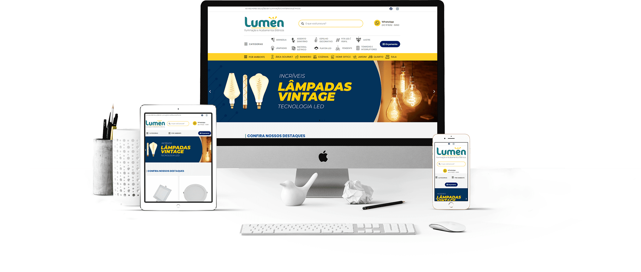 LUMEN - Iluminação e acabamentos elétricos